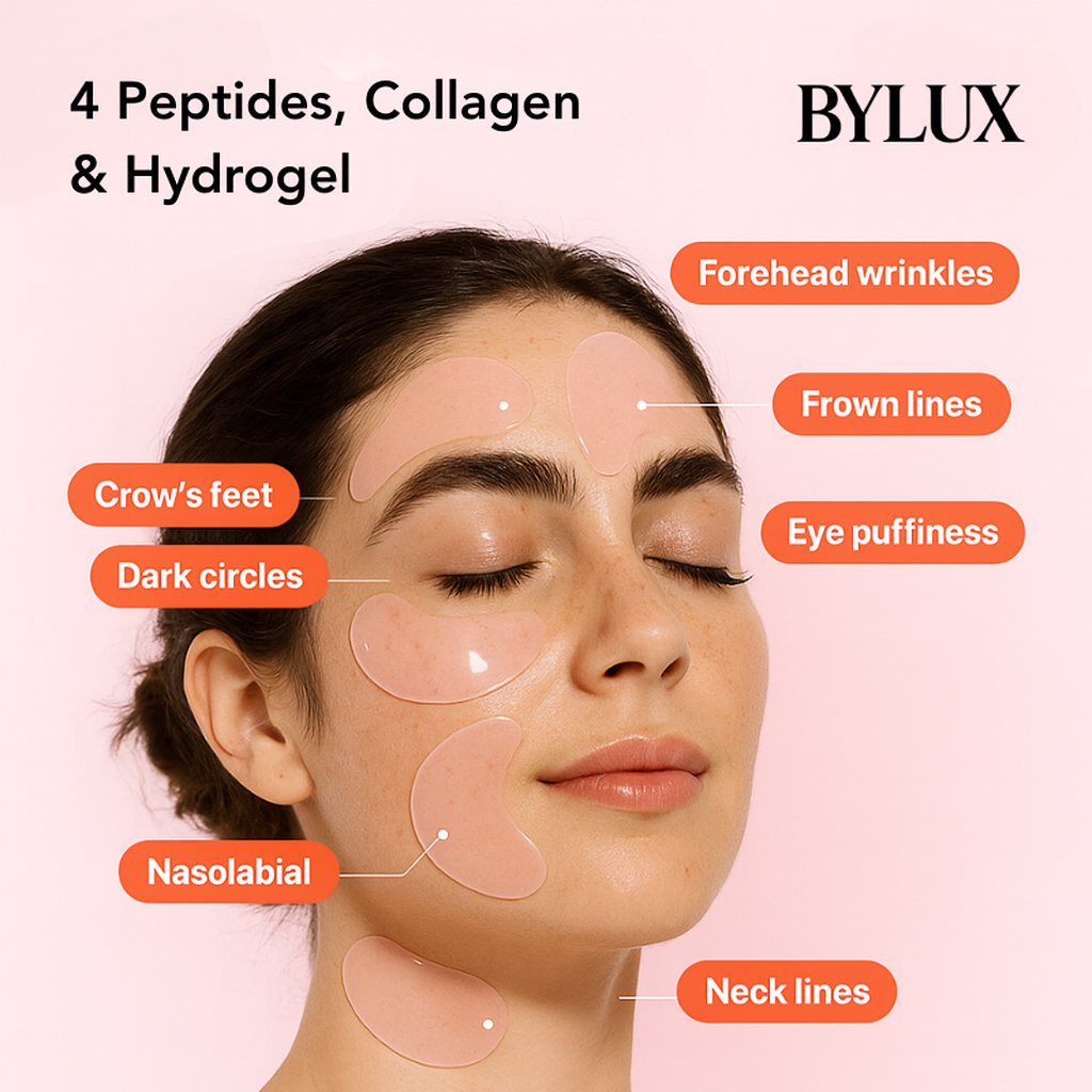 ByLux™ Peptide Collagen Hydrogel Eye Patches • 60 Patches