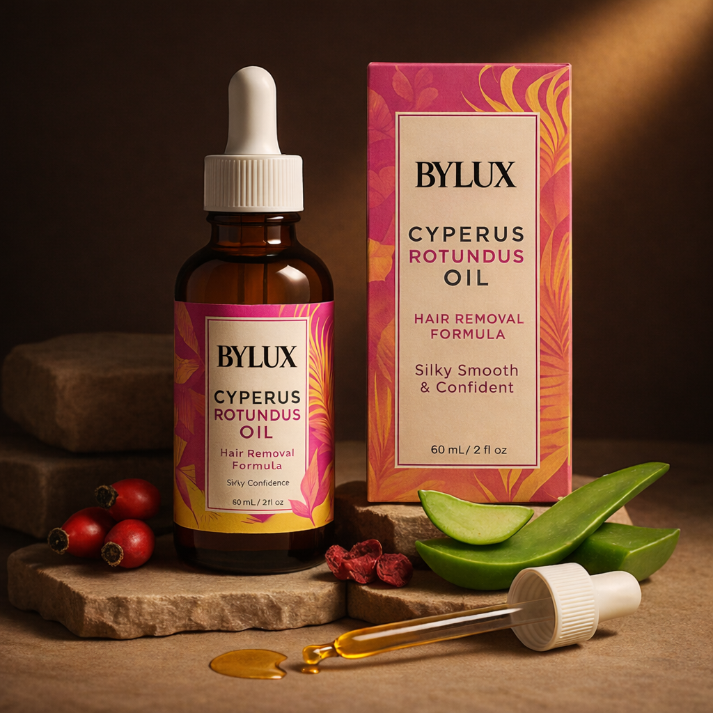 ByLux™ Smooth Regrowth Oil · Cyperus Rotundus Formula