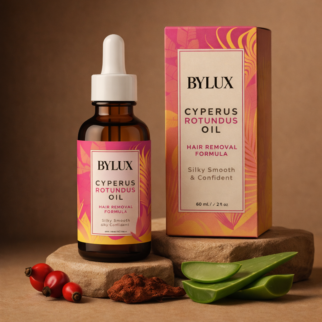 ByLux™ Smooth Regrowth Oil · Cyperus Rotundus Formula